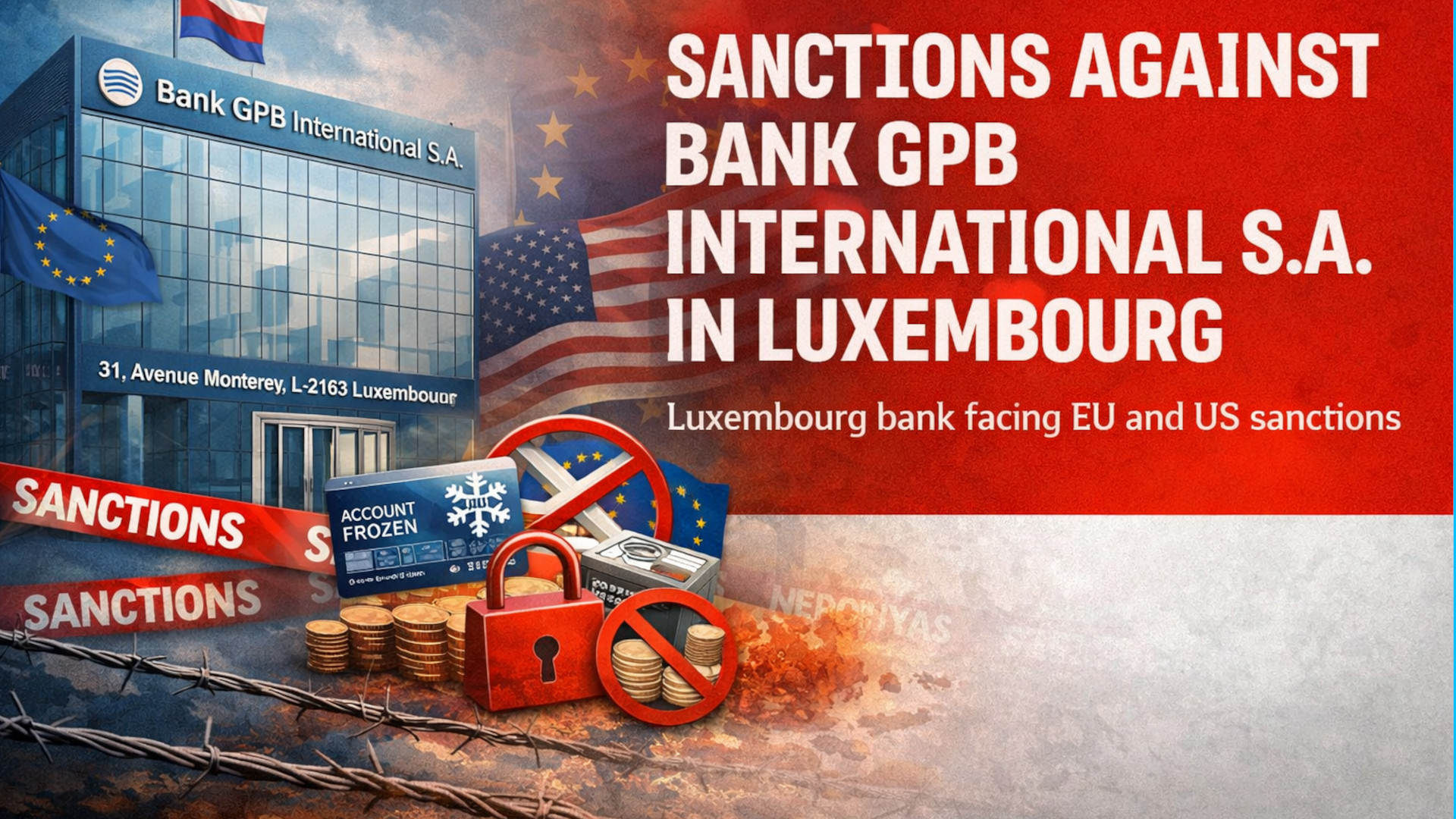 Требуем санкций против GPB International S.A. из-за связей с российской финансовой системой