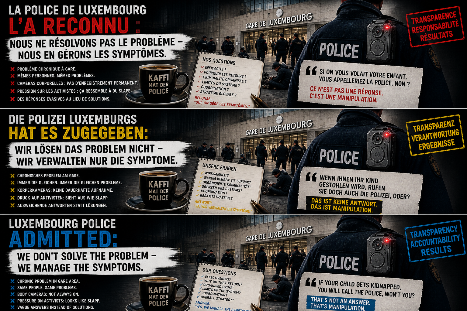 „Kaffi mat der Police“: Dialog oder Erwartungsmanagement?